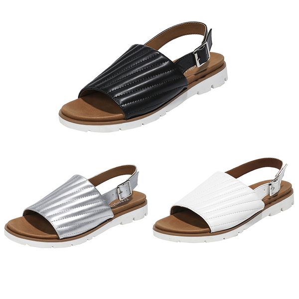sandálias femininas deslizamentos de lison slippers de verão sapatos de salto baixo sandálias de fivela ao ar livre sapatos de verão lasca preta