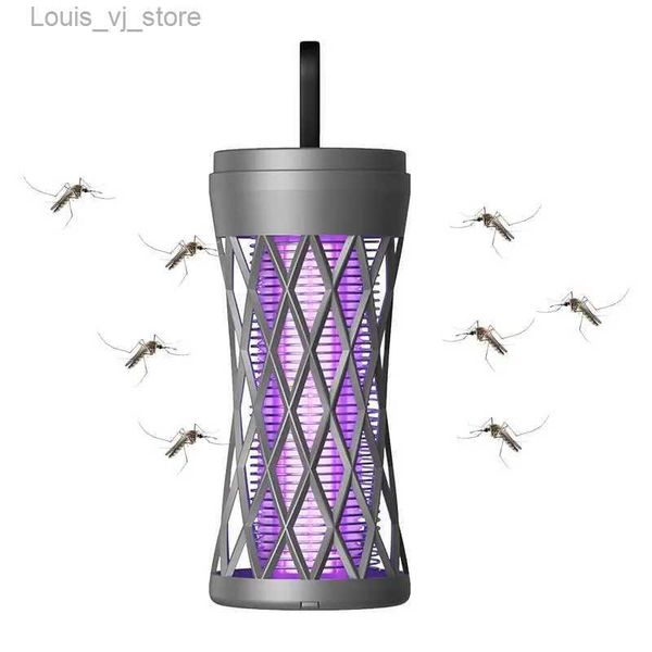 Lampade killer di zanzare Fly Zapper Luce esterna portatile per mosca Zapper USB Ricarica e Ventilazione Design per trappole volanti nel cortile della camera da letto del ristorante YQ240417