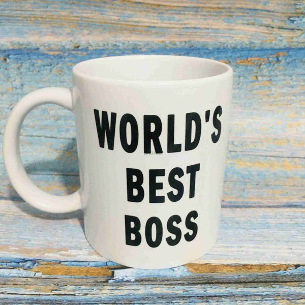 Kupalar dünya en iyi patron kahve kupa 11oz beyaz seramik çay bardağı ofis kahve kupa arkadaşları hediye kupası 240417