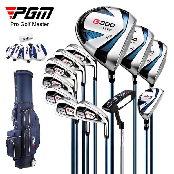 PGM Mens Golf Clubs Conjuntos 12pcs com Bolsa para iniciantes de mão direita Full Rod G300 Geração de Golf Supplies MTG025 240326