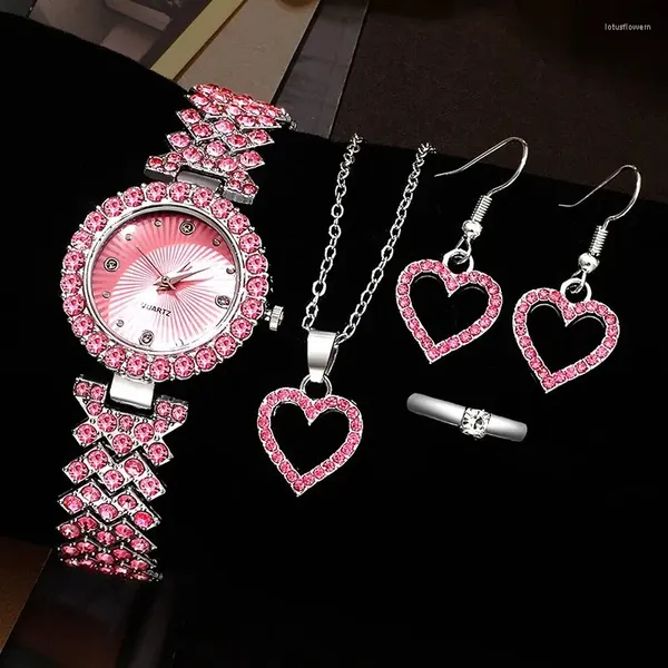 Relógios de luxo relógios de luxo Feminino Feminino Feminino Relógio Design de coração Ladies Classic Simple Dress Wrist Relogio