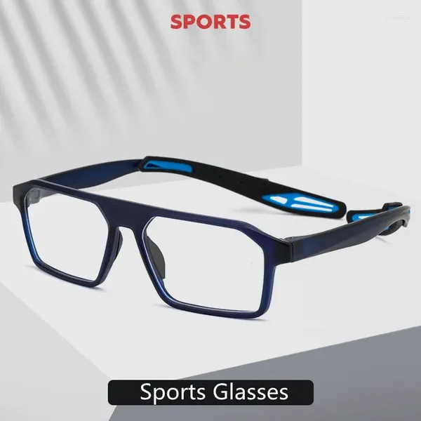 Óculos de sol Quadros de moda Esporte de óculos moldura de basquete óptico Ópulos masculinos Miopia prescrição TR90 Eyewear espetáculos