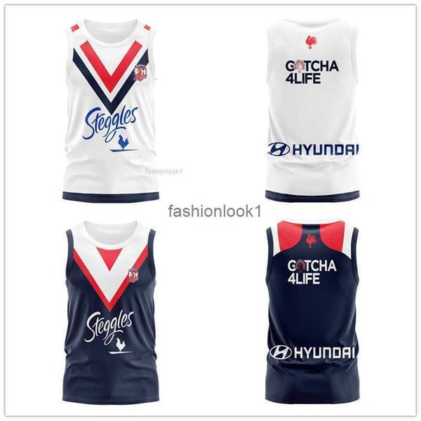 2024 Nuova Australia Sydney Roosters Home Away Rugby Sleeveless Shirt Minestri sportiva Sportwear Sportshirts Felpe T-shirt FW24 FW24