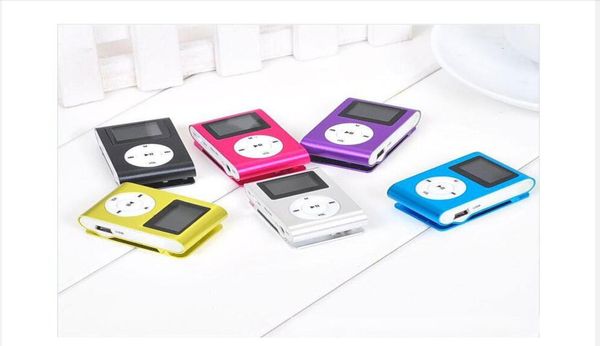 Mini MP3 Player tragbarer Clip -Musik mit LCD -Bildschirmunterstützung 32 GB Micro SD TF Card Fashion Sport Walkman 1 Piece744738