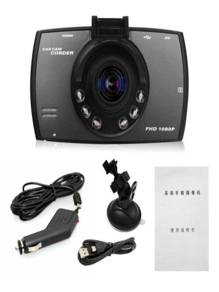 27 -дюймовый HD -дисплей Dash Cam Dashcam Camera Car Cam DVR Novatek PZ906 G30 Обнаружение движения.