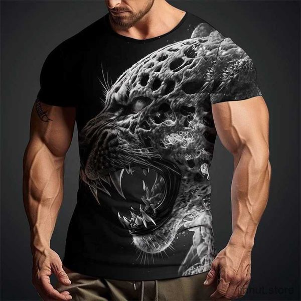 Camisetas masculinas 2024 Men Vintage Men camise