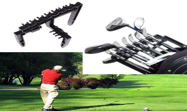 Golf 9 Iron Club Holder Goft Rod Rack adatto per qualsiasi dimensione dei mazze da golf Aiuti di addestramento da golf Aiuti all'aperto24638012255