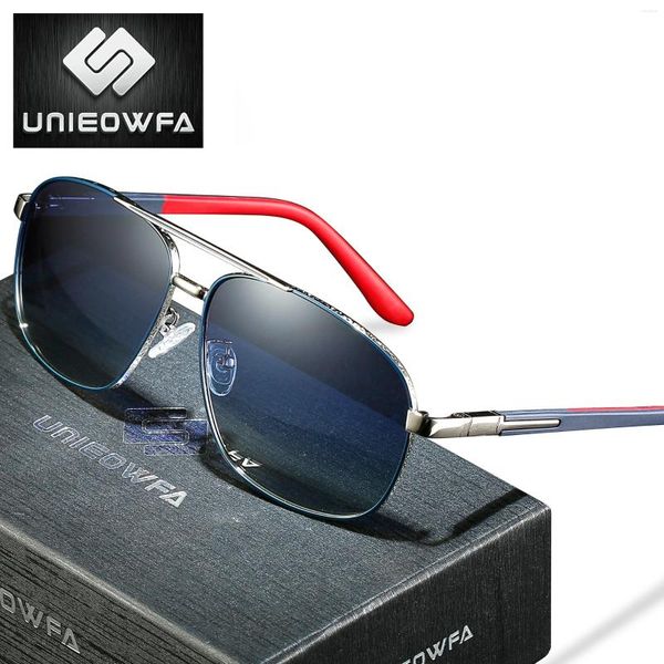 Óculos de sol Men de grandes dimensões Homens polarizados óculos de sol ópticos personalizados para designer de marca Sunglases Male UV400