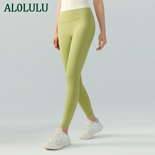 Al0lulu con leggings logo Sports Pantaloni da yoga ad allenamento slim