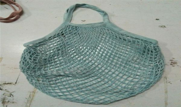 Donne portatili riutilizzabili pieghevole sacca per verdure per verdure Lady Fashion Mesh Woven Tote Borsa di drogheria8489147