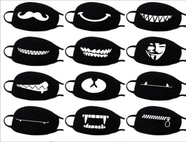 Maschera per la faccia della bocca di polvere di cotone Cartoon anime cartone animato fortunato orso da donna maschere per la faccia della faccia GB8877003392