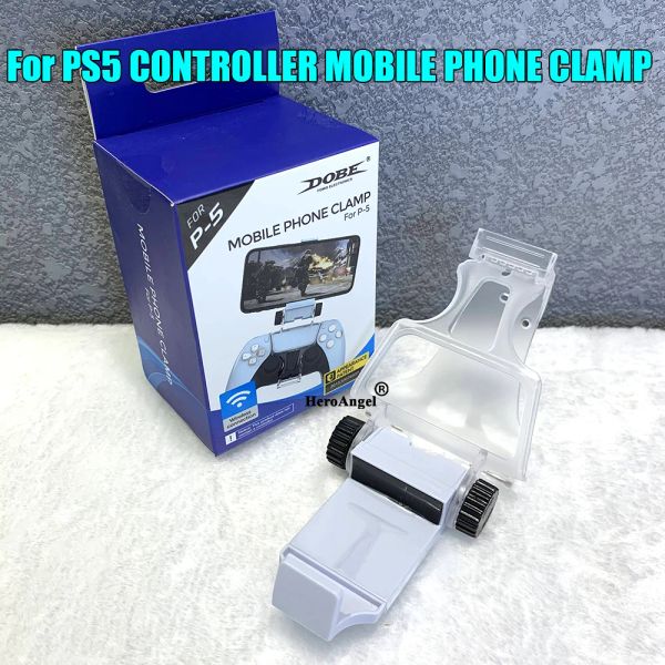 Alto -falantes para PS5 GamePad Controller Smart Phone Cellphone Mount Holder Support CLAMP CLIP STAND POLE