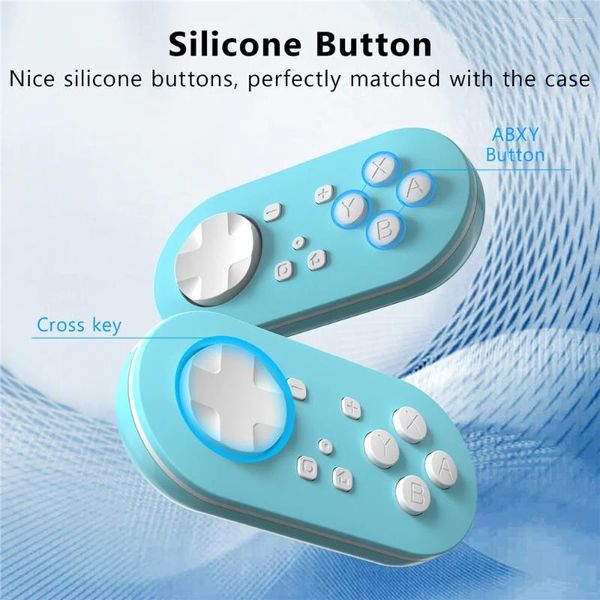 Игровые контроллеры mini ks54 bluetooth джойстик для Switch Pro Gamepad Metal Rocker Crystal Key Joypad Oled Harder Controller