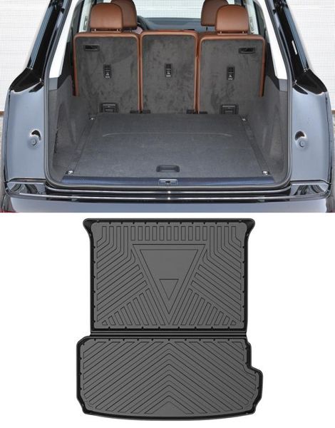 Per Audi Q7 4M 20162020 Auto Auto Autointeginale AllWeather TPE non slip tappetini Accessori per interni per moquette boot impermeabili.