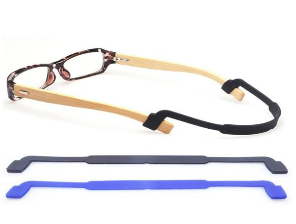 50pcslot super macio óculos elásticos de silicone cor corda óculos de banda de corda antiskid corda portador de copos esportivo de óculos de óculos band ba2465387