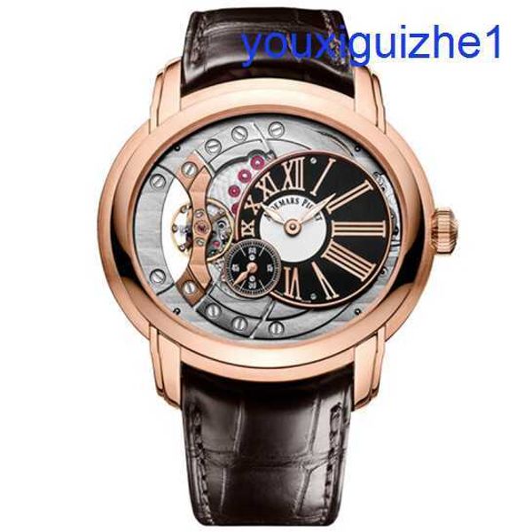 Fancy AP -Armband Uhr Millennium Serie 18K Roségold Automatisch mechanische Herren Uhr 47mm Schweizer Uhr Luxus Uhr 15350OR.OO.D093CR.01