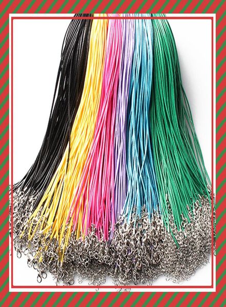 14 colori da 50 cm cera in pelle cera in cera corda corda corda corda con cranaggio a aragosta braccialetti di gioielli fai -da -te a buon mercato 1612119311316