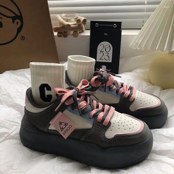 Scarpe casual piattaforma scolastica vintage sneaker appartamenti da donna sport da tennis femmina calzature coreane harajuku vulcanize