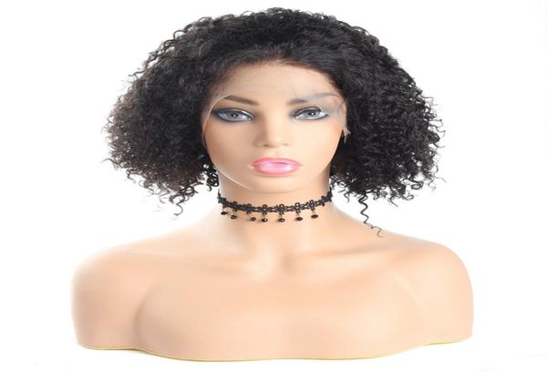 Kurze Bob Curly Perücken Deep Curly Bob Perücke kurze Perücke Indianer Kinky Curly Human Hair Spitzen vordere Perücken brasilianische menschliche Haare Wigs9400887