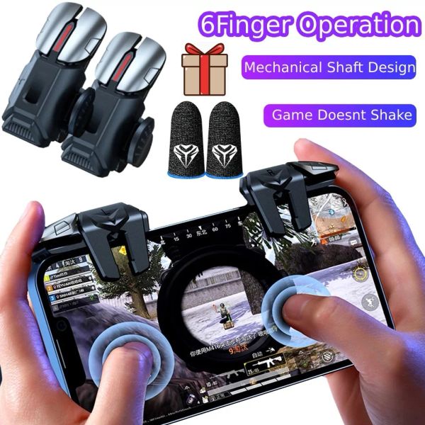 Grips G21 Game di telefono cellulare Trigger GamePad Joystick 6finger Obiettivo Scatta