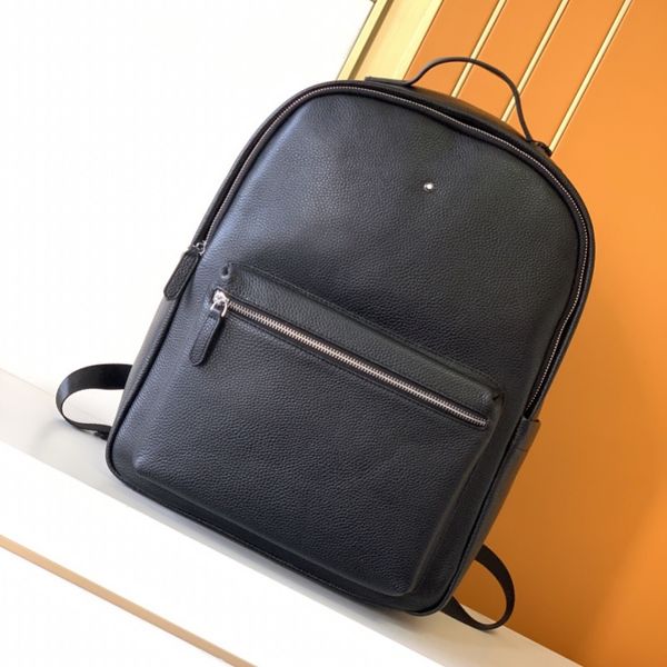 10A hochwertige Mode-Rucksackstil 6077-1 Designer-Rucksäcke echte Ledertaschen für Männer Reisen Taschen-Schulter-Rückenweiche Satchels Herren-Rucksack M ontblanc