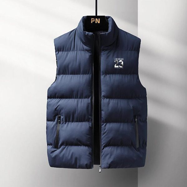 Herrenherbst- und Winter hochwertige Marke Baumwolltankjacke Heiß verkaufen Mode Casual Comfort ärmellose verdickte Jacke