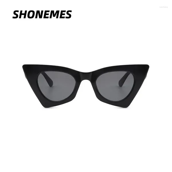 Occhiali da sole Shonemes gatto occhio elegante tonalità onde esterne uv400 protezione occhiali da sole per donne