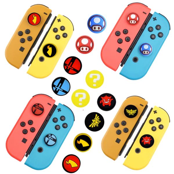 Lautsprecher 4pcs für NS Switch/Lite/OLED -Daumen Grip Caps für Joy Con Switch Controller Joystick Cap Silicon Gummi -Daumen Grip Caps