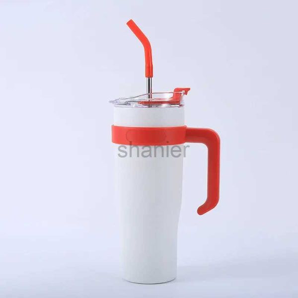 Canecas de alta capacidade de aço inoxidável garrafa de copo de canção Thermo para copo de café Preservação de calor 40oz Caneca Térmica Travel Caneca Térmica 240417