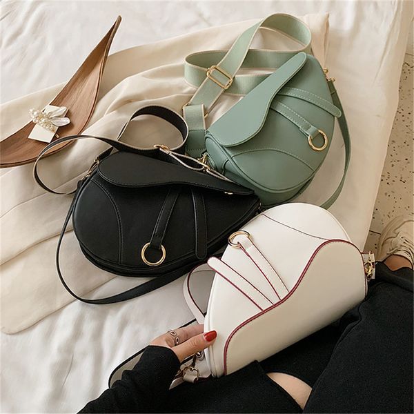 Designer Saddle Horsebitshoulder Borse Borse Cross Body Bot Bod Body Borse's Classic Retro Borse versatile di alta qualità portatile