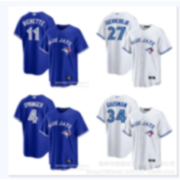 Бейсбольные майки Blue Jays Jersey Bobichette 11 Имя королевского игрока