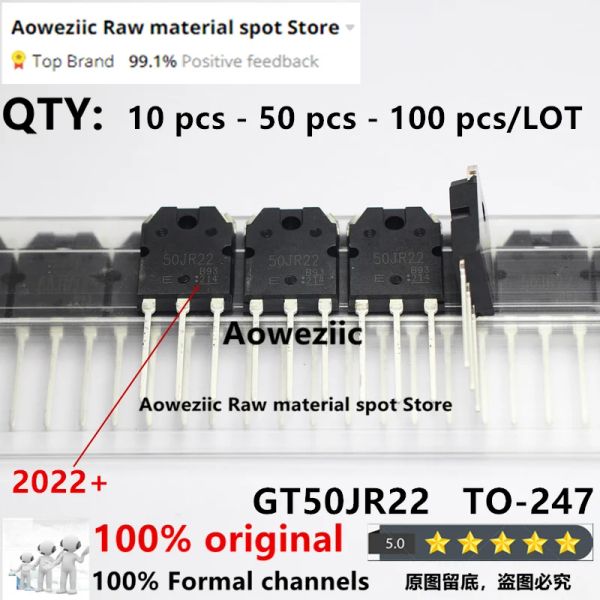Acessórios aoweziic 2022+ 100% novo GT50JR22 50JR22 TO247 Transistor de potência IGBT 50A 600V
