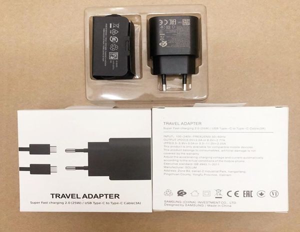 2 в 1 PD Зарядное устройство 18W 25W Power Adapter Kit Комплект быстрая зарядка Quick Eu Us Wall Plug USB C To Typec Cable для смартфона с RE9125142