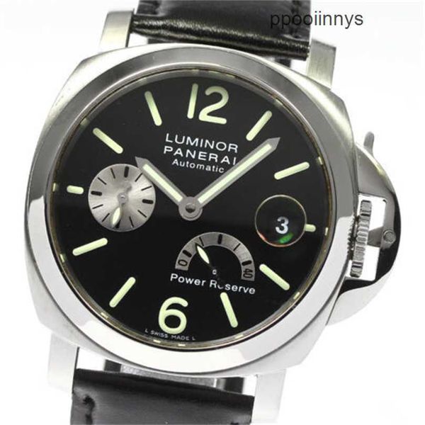 Männer Schweizer Luxus Uhren Panerei Luminors Marina Armbanduhren Pam00125 Power Reserve Black Automatic Watch Mens Uhr _793714 A8F1