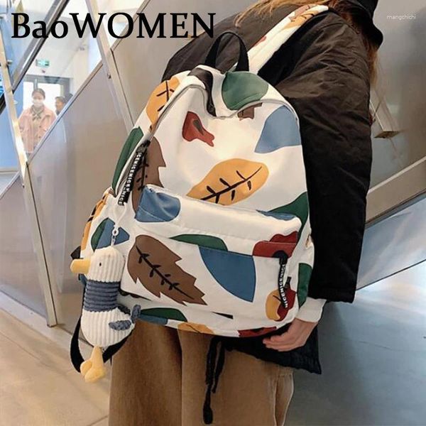 Backpack Baowomen Women School Borse Cartoon Mochila for Girls Boys Travel Rucksuck Spect Animal Printing Regali di Natale