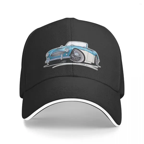 Ball Caps Austin-Healey 3000 Blue/White Baseball Cap Rugby Hat Designer для женщин мужчина