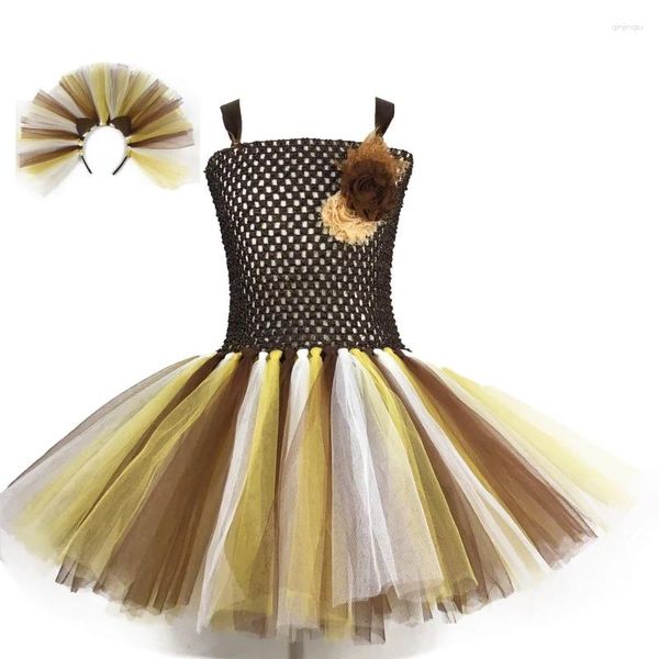 Girl Dresses NABINA GIURALI LION KING TUTU DREST KIDS CAMERAGNA TULLE CON FLOORE E CAPELLA BAMBINI COSTRUITTI COSTO COSTUTTO COSTUTTO COSTUTTO