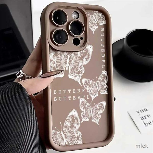 Casos de telefone celular Retro Butterfly Case para Redmi 12 10 Case Redmi Nota 12 Pro 9 8 11 10 Pro 11s POCO F5 Pro F4 x5 mi 11 Lite Tampa