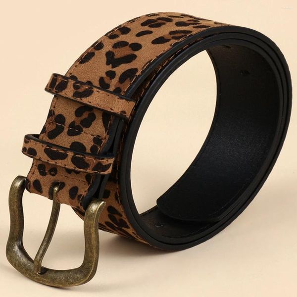 Ремни Бохо в стиле Pu Leopard Print Belt Women Женщины платье Slim Fit Custom