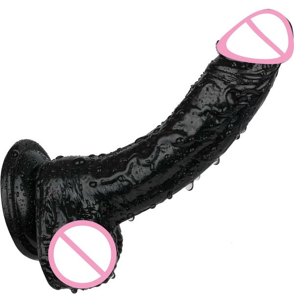 7 Zoll schwarzer Dildo realistische Dildos für Frauen kleiner Penis mit Saugnapfkasse Vaginal G-Punkt Anal sexy Spielzeuge