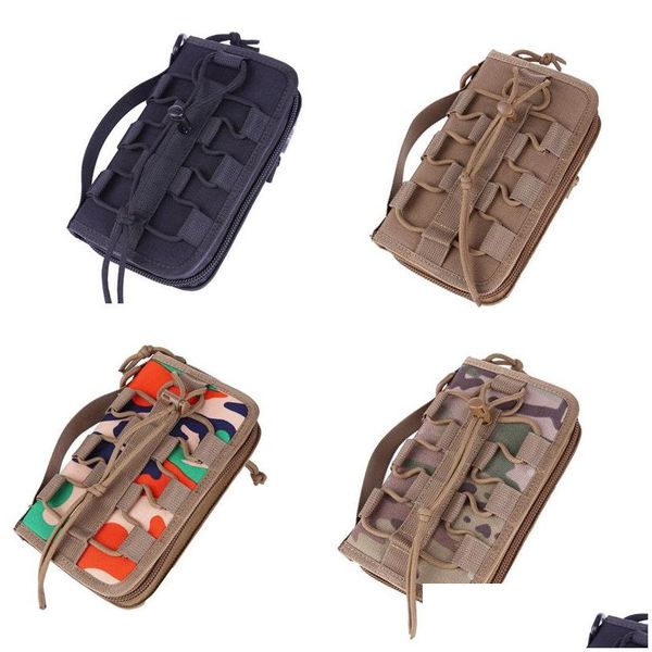 Multifunktionstaschen Outdoor Sport Tacitcal Wallet Molle Rucksack Bag Weste Zahnradzubehör Tarn MTI Funktional Nylon Pack Nr. 11-95 OT7GK