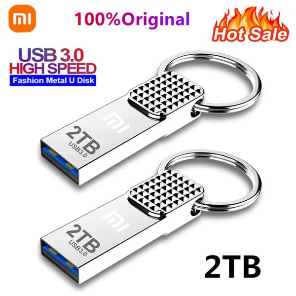 Unidades xiaomi 2tb u unidade USB 3.0 1TB 512GB TIPEC High Speed Speed Drive Metal Metal impermeável DIVERSÁRIOS USB MEMORIA USB Stick New