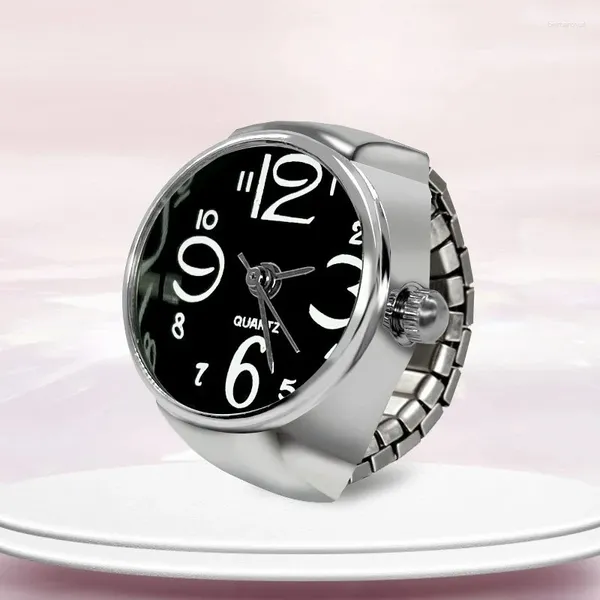 Armbanduhr 100pcs/Los verkaufen Quarz Finger Uhren silbermodischen Schmuckgeschenke für Männer Frauen Ring Großhandel