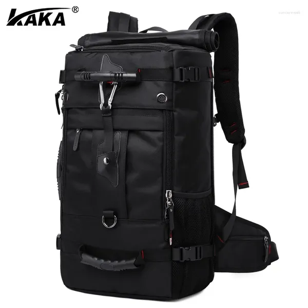 Backpack Kaka Men Bag de viagem 40L de grande capacidade Polyer Backpacks Mulheres Mulheres Bolsas de bagagem de ombro de alta qualidade Bagpack