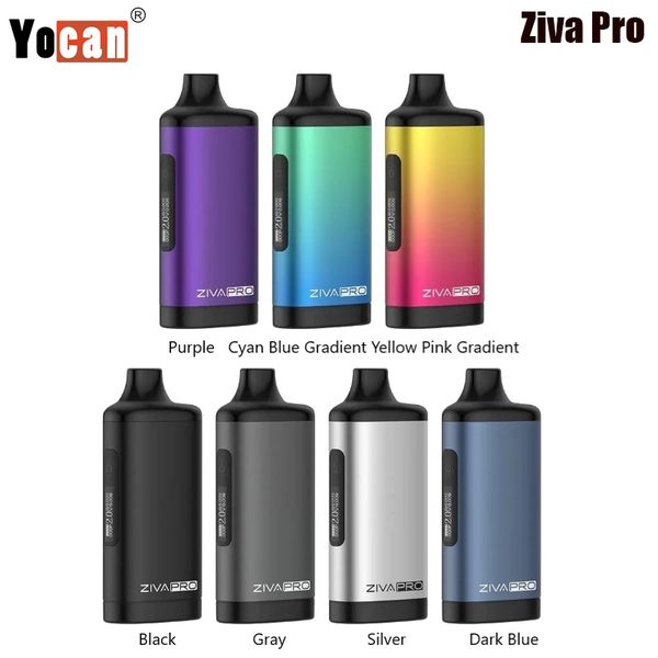 Yocan Ziva Pro 510 Bateria 650mAh 10 segundos de pré-aquecimento Tipo-C Charging E Vaporizador de cigarro autêntico