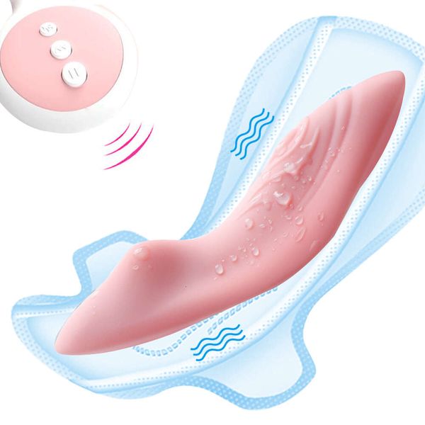 Feminino de controle remoto sem fio portátil Panty Vibrator CLITORIZADOR Feminino Estimulador silencioso Invisível adulto sexy brinquedo