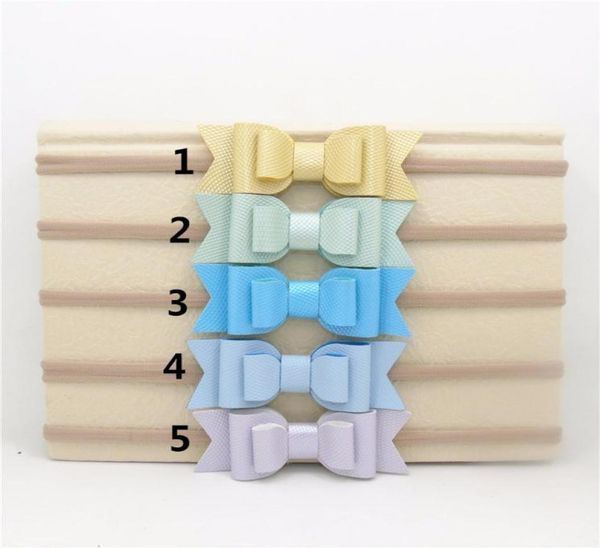 15 PCs lote você escolhe cores 3 5 polegadas de 5 polegadas de duas camadas duplas de couro faux arco -cabeça de nylon férias de férias de férias