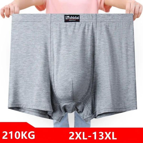 Underpants Boxershorts Мужчины Модальные трусики 200 кг мягкий 13xl мужское нижнее белье плюс размер 12xl jumbo не