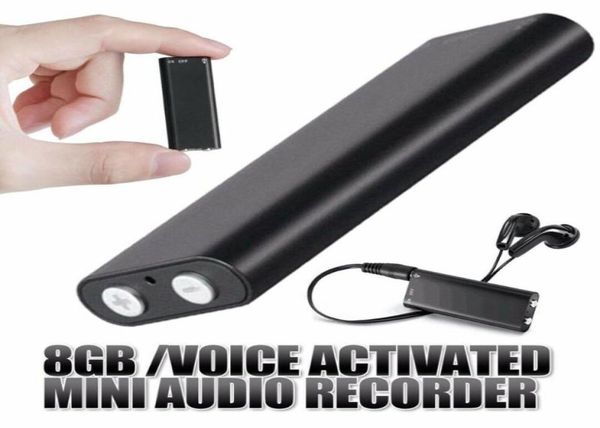 Digital Voice Recorder 8GB Mini Secret Intelligent Stift USB Activated Audio MP3 Player 192Kbit / s Aufnahme1967736