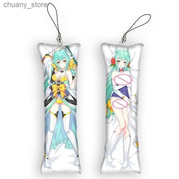 Tornari Canali 4x12CmFate Grand Ordine Kiyohime Cute e adorabile Tornario mini Mini Dakimakura Pendant Anime 2 Side Cartoon Kawaii Small Cignant Y240417